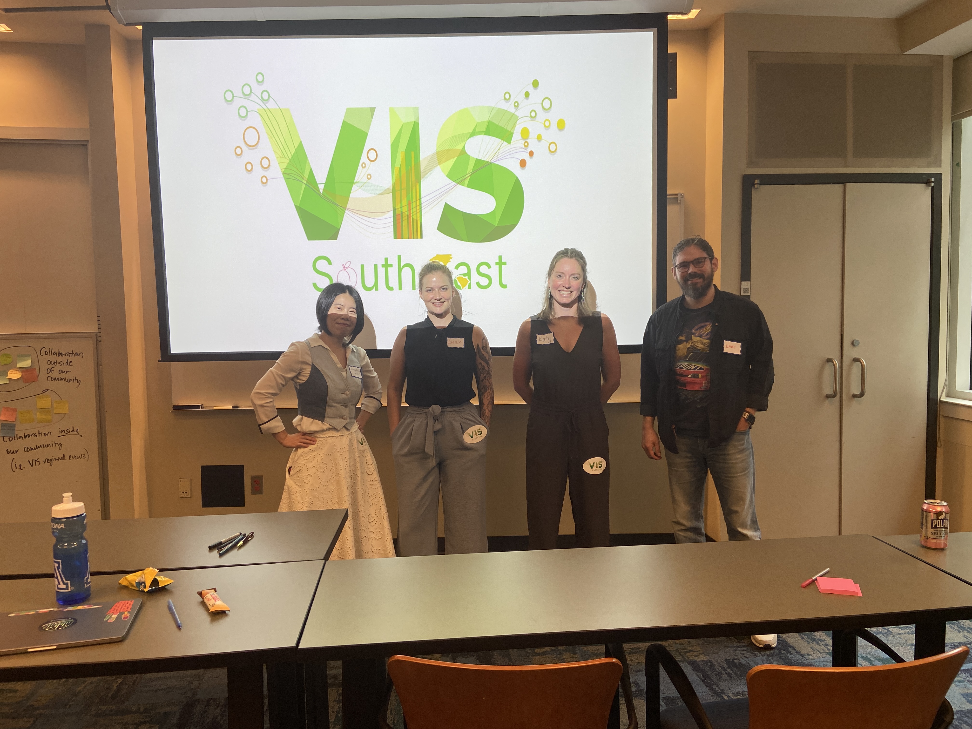 The organizers: Cindy Xiong Bearfield, Emily Wall, Katy Williams, Lane Harrison.